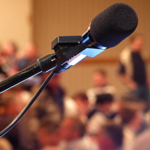 Delegiertenversammlung Mikrofon